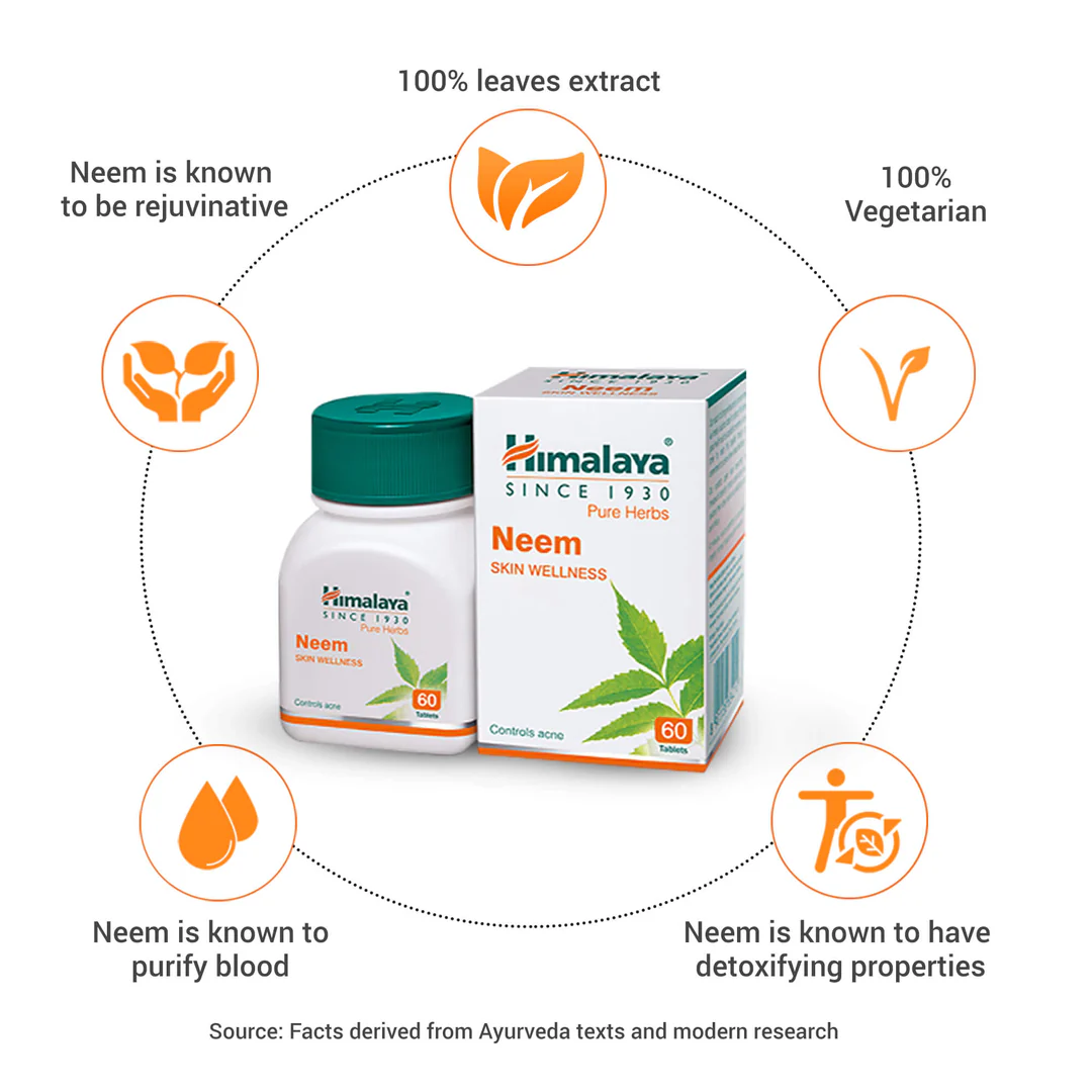 Himalaya Neem Tablets (60 Tablets) - Image 3